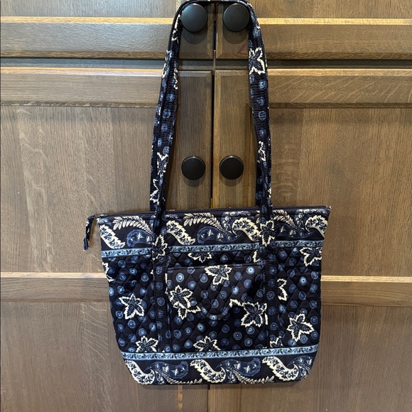 Vera Bradley Blue Coin Tote Bag - Picture 1 of 17